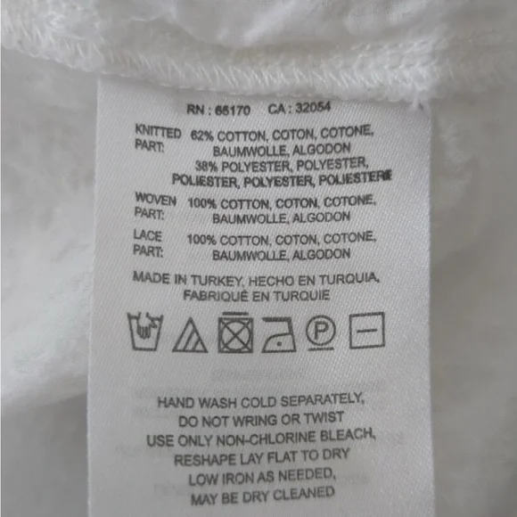 Anthropologie Gray and Cream Lace Trim Tank Top - Picture 3 of 9